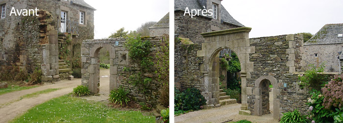 Restauration d'un porche de manoir