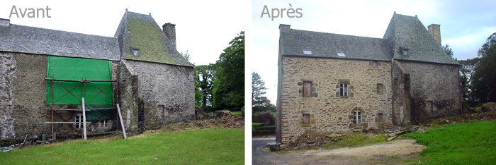 Restauration du manoir de Treuscoat